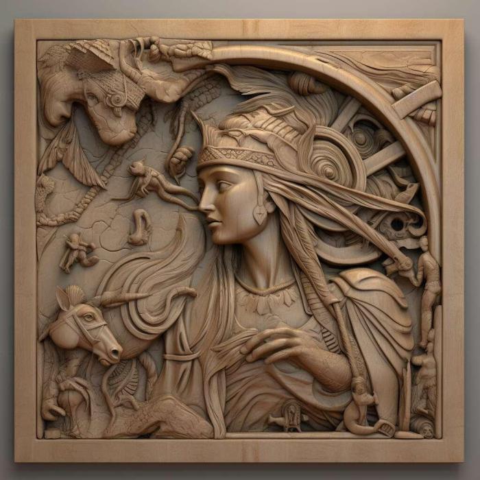 نموذج ثلاثي الأبعاد لآلة CNC 3D Art 